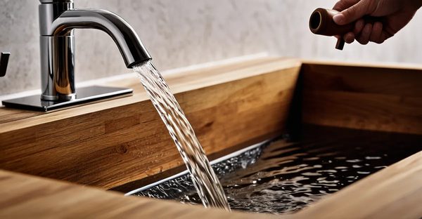 Egouttoir vaisselle avec bec verseur en bois : un must !